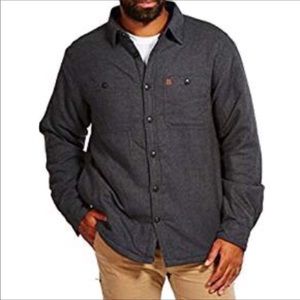 NWT Coleman Men Sherpa Lined Flannel Shirt Jacket